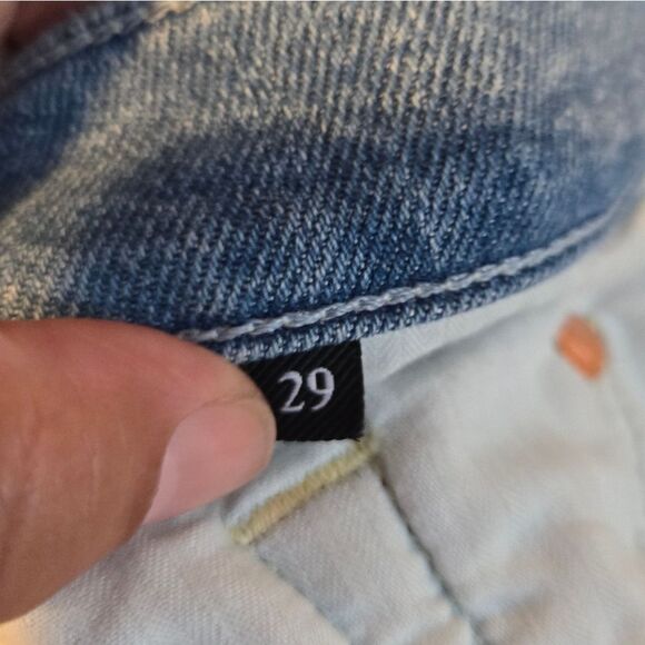 7 for all Mankind LUXE VINTAGE JOSEFINA JEANS Sz 29 Light Wash - Picture 8 of 16